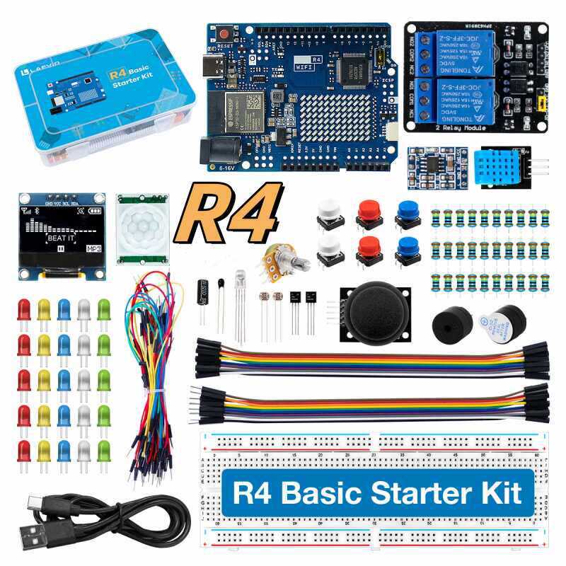 Diy Electronics Project Kit - Набор для начинающих разработчиков UNO R4